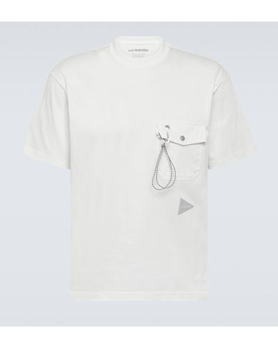 and wander Pocket T Jersey T-shirt - White