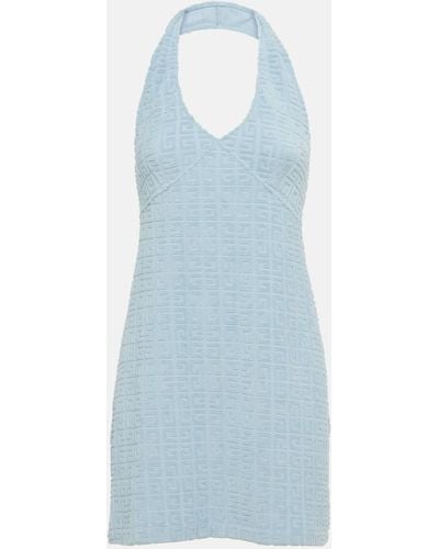 Givenchy Plage 4g Cotton-blend Terry Minidress - Blue