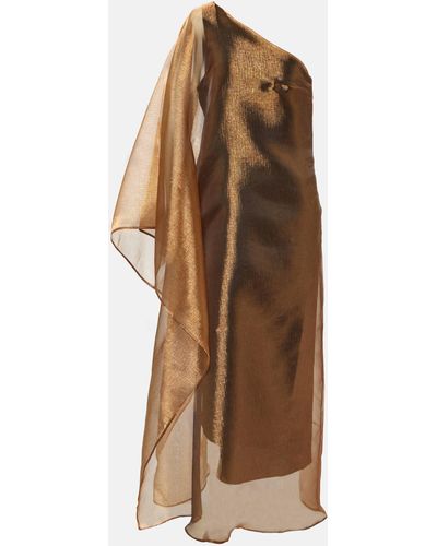 ‎Taller Marmo Betsy One-shoulder Cady Maxi Dress - Brown