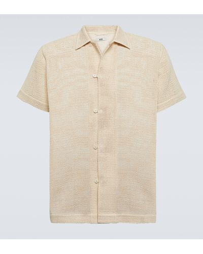 Bode Open Weave Cotton Shirt - Natural
