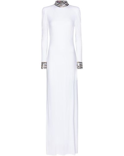 Dundas Sequined Gown - White