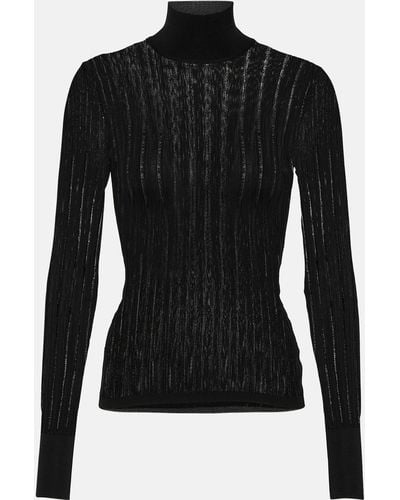 Alaïa Crinoline Turtleneck Sweater - Black