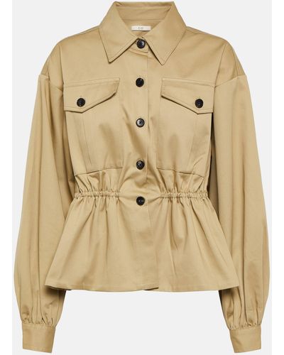 Co. Cropped Tton Jacket - Natural
