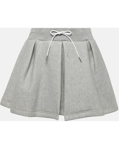 Sacai Cotton-blend Shorts - Grey
