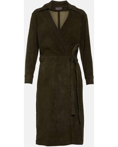 Stouls Ross Suede Minidress - Green