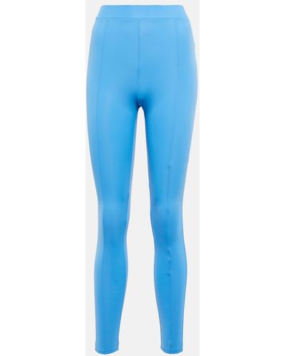 Alex Perry Leighton High-rise leggings - Blue