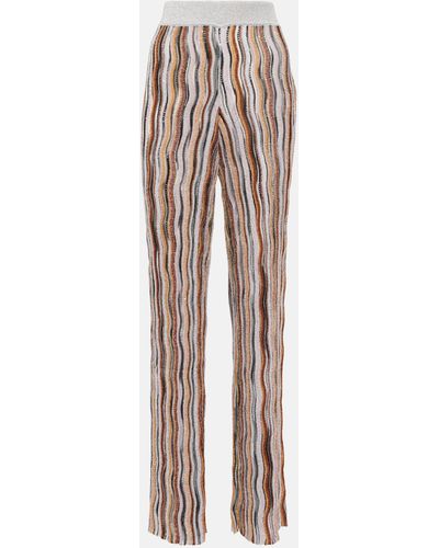 Missoni Sequined Straight Pants - Natural