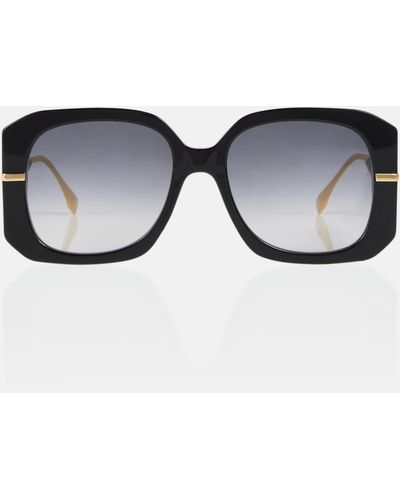 Fendi Graphy Square Sunglasses - Black