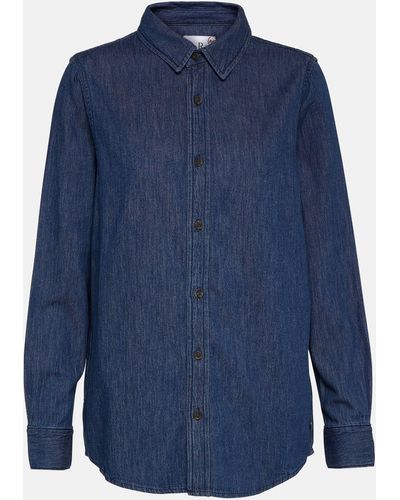 AG Jeans X Emrata Elena Denim Shirt - Blue