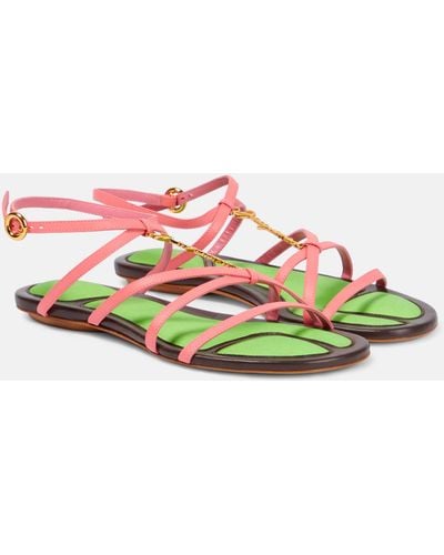 Jacquemus Pralu Flat Sandals - Pink