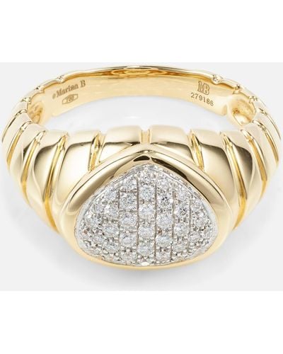 Marina B Timo 18kt Gold Ring With Diamonds - Metallic