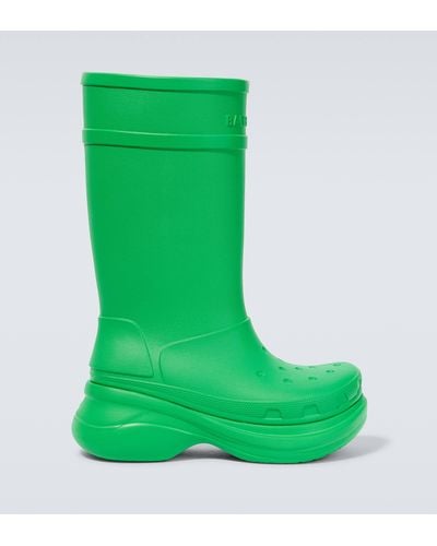 Balenciaga X Crocs Chunky Rain Boots - Green