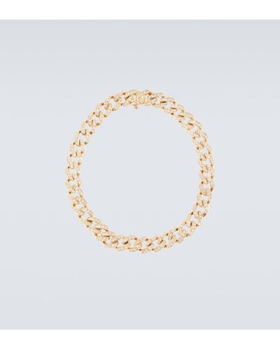 SHAY 18kt Gold Chainlink Bracelet With Diamonds - Metallic