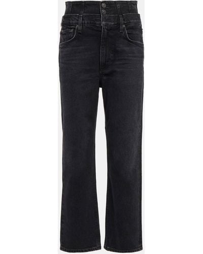 Citizens of Humanity Sidney Double-waist Straight Jeans - Blue