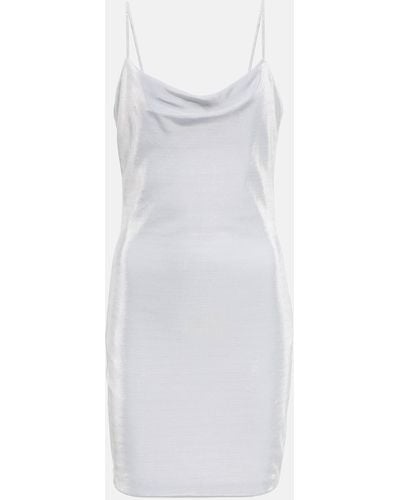 Balmain Metallic Minidress - White