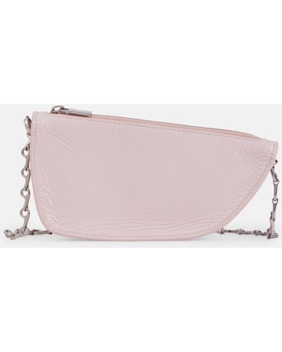 Burberry Micro Leather Shoulder Bag - Pink