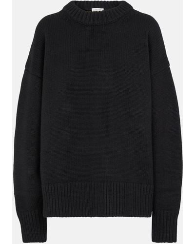 The Row Ophelia Wool And Cashmere Sweater - Black