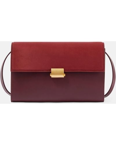 The Row Laurie Leather Crossbody Bag - Red