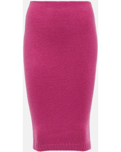Tom Ford Compact Knit Pencil Skirt - Pink