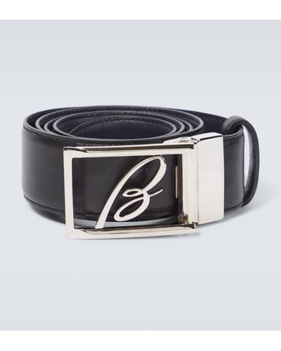 Brioni Reversible Leather Belt - Metallic