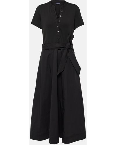 Veronica Beard Cotton-blend Midi Dress - Black