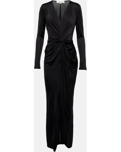 Diane von Furstenberg Mira Jersey Midi Dress - Black