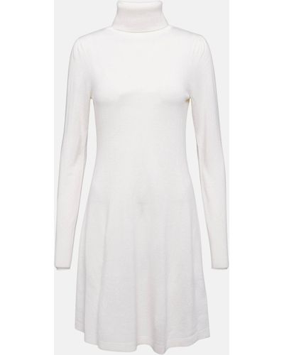 Jardin Des Orangers Wool And Cashmere Minidress - White
