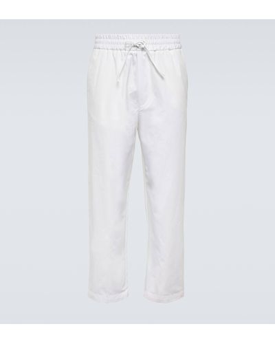 Lardini Cotton Jersey Sweatpants - White