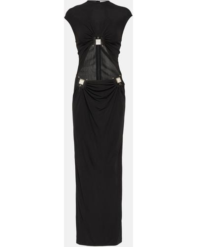 Christopher Esber Embellished Cutout Jersey Maxi Dress - Black