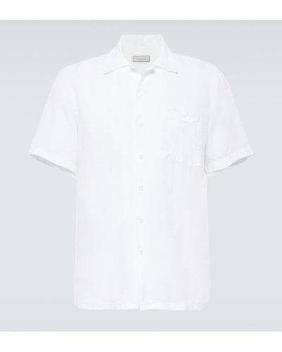 Canali Linen Shirt - White