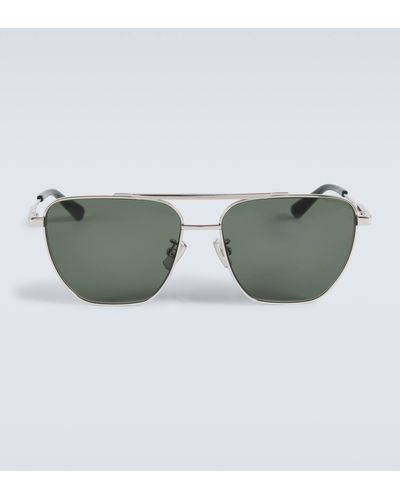 Bottega Veneta Metal-frame Sunglasses - Grey