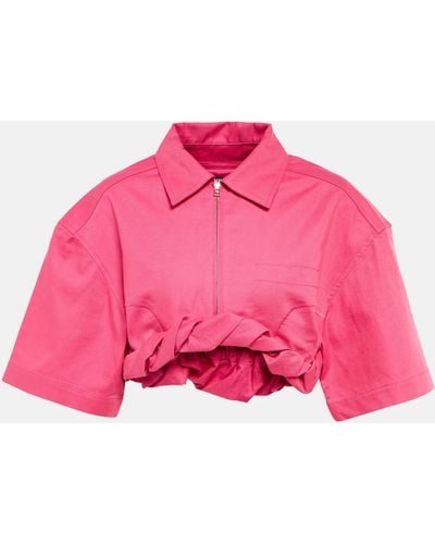 Jacquemus La Chemise Silpa Cotton Shirt - Pink