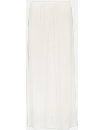The Row Isidro Midi Skirt - White