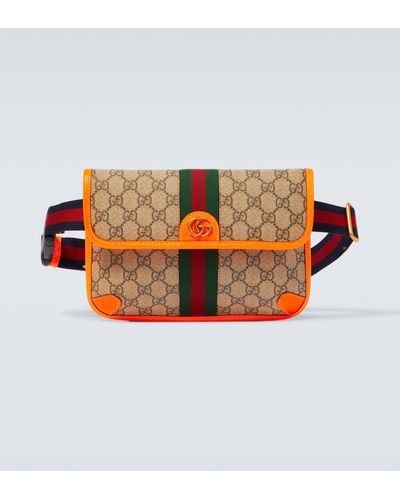 Gucci Ophidia GG Small Canvas Belt Bag - Orange