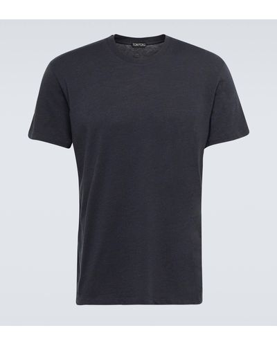 Tom Ford Cotton-blend Jersey T-shirt - Black