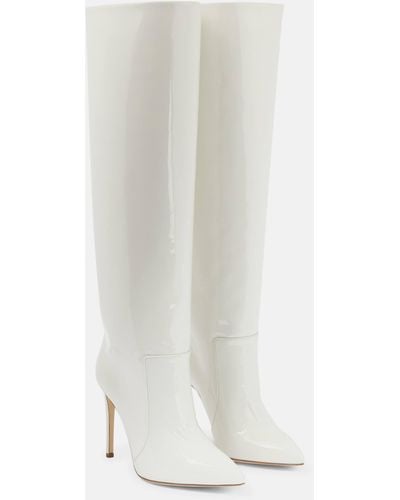 Paris Texas Leather Knee-high Boots - White