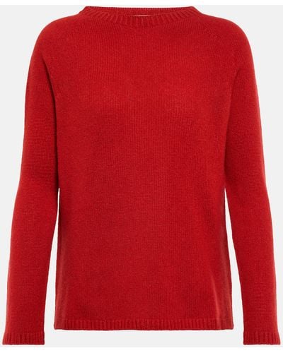 Max Mara Wool And Cashmere-blend Sweater - Red