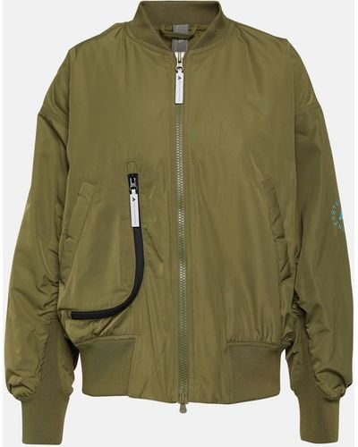adidas By Stella McCartney Truecasuals Relaxed-fit Recycled-polyester Jacket - Green
