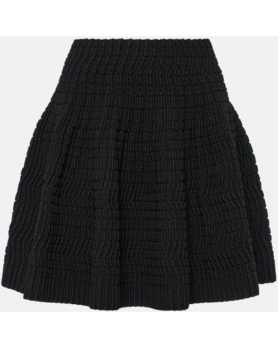 Alaïa High-rise Miniskirt - Black