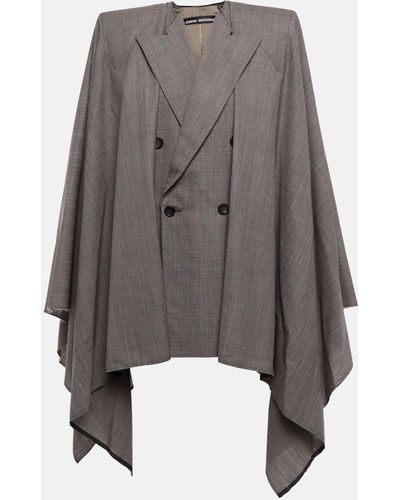 Junya Watanabe Blazer Wool Minidress - Grey