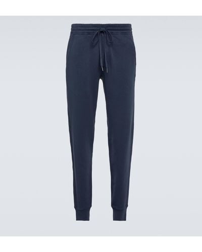 Tom Ford Cotton Jersey Sweatpants - Blue