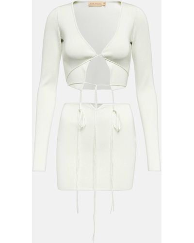 AYA MUSE Cibari Cutout Minidress - White