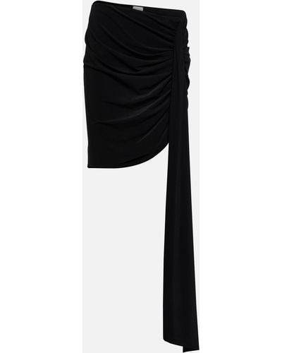 Magda Butrym Ruched Miniskirt - Black