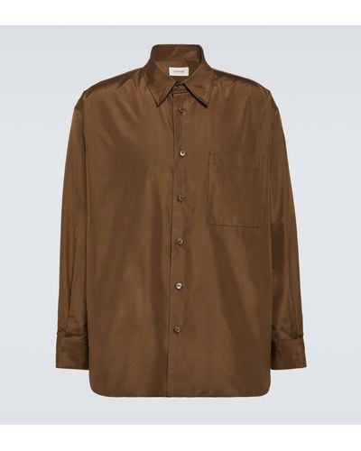 Lemaire Silk Shirt - Brown