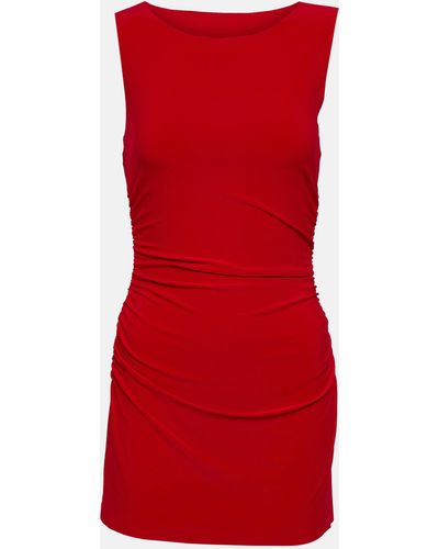 Norma Kamali Pickleball Jersey Minidress - Red