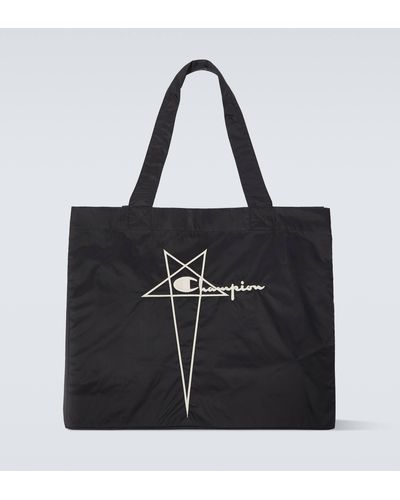 Rick Owens Nylon Tote Bag - Black