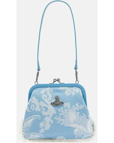 Vivienne Westwood Vivienne's Small Jacquard Tote Bag - Blue