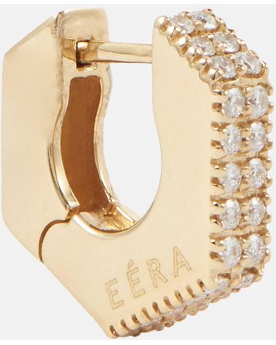 Eera Mini Dado 18kt Yellow Gold Single Earring With Diamonds - Metallic