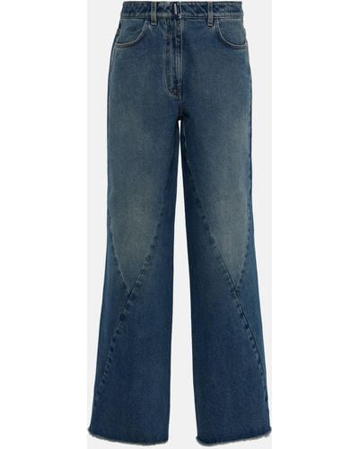 Givenchy Mid-rise Wide-leg Jeans - Blue
