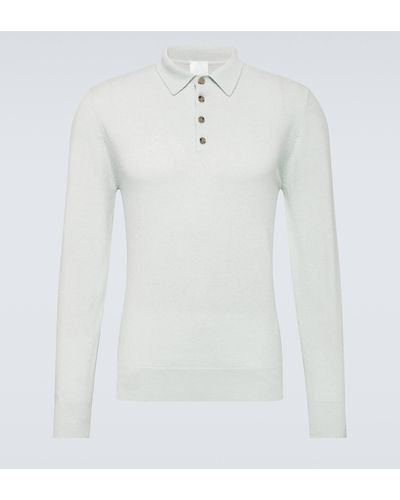 Allude Cashmere Polo Sweater - White